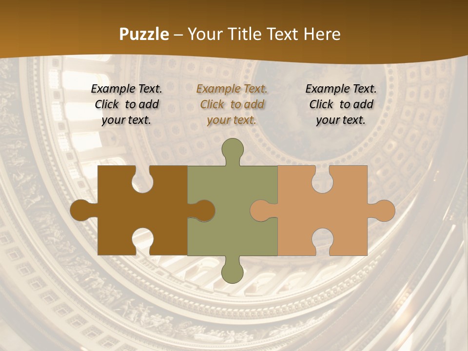 A Building With A Dome In The Middle Of It PowerPoint Template