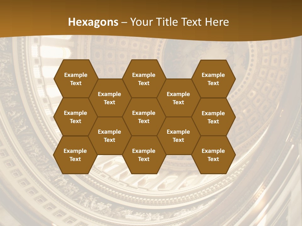 A Building With A Dome In The Middle Of It PowerPoint Template