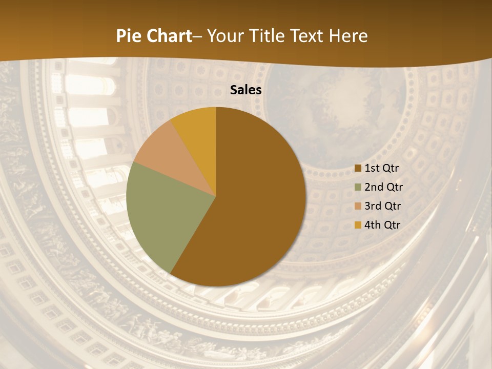 A Building With A Dome In The Middle Of It PowerPoint Template