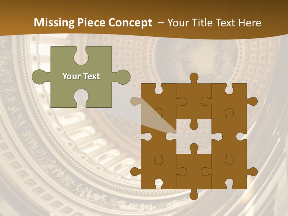 A Building With A Dome In The Middle Of It PowerPoint Template