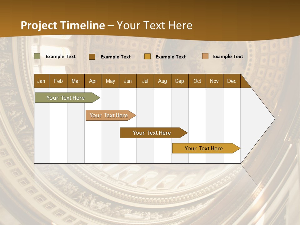 A Building With A Dome In The Middle Of It PowerPoint Template