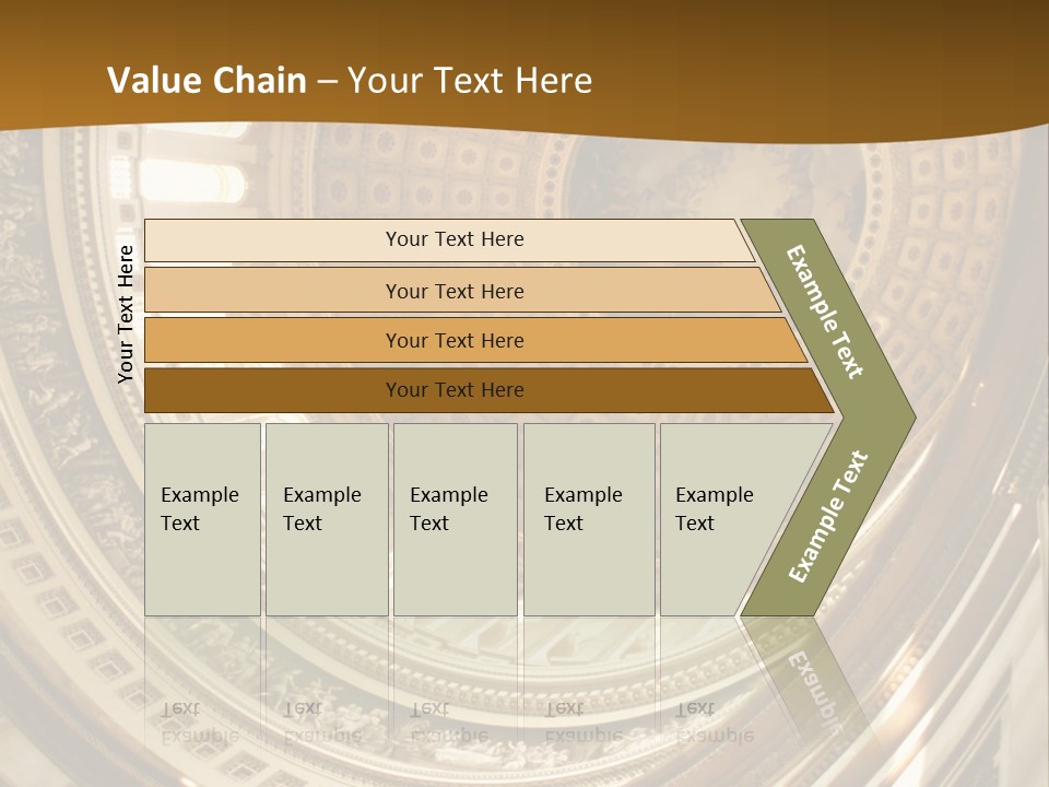 A Building With A Dome In The Middle Of It PowerPoint Template
