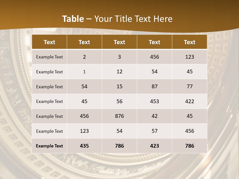 A Building With A Dome In The Middle Of It PowerPoint Template