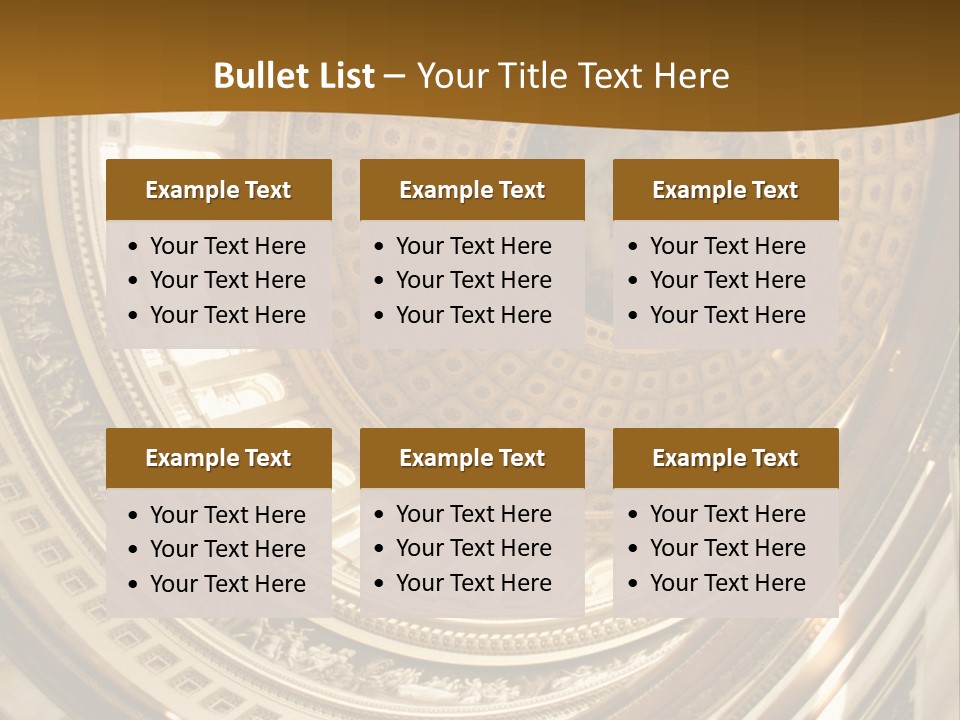 A Building With A Dome In The Middle Of It PowerPoint Template