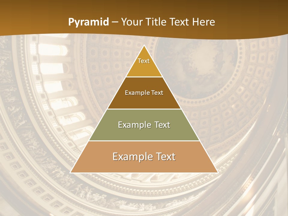 A Building With A Dome In The Middle Of It PowerPoint Template