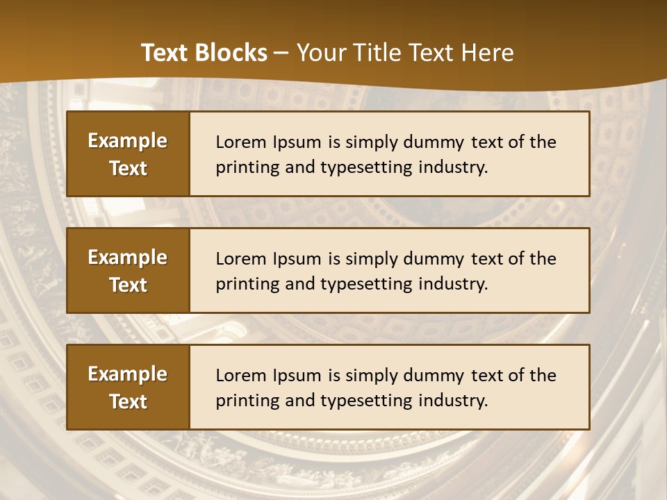A Building With A Dome In The Middle Of It PowerPoint Template