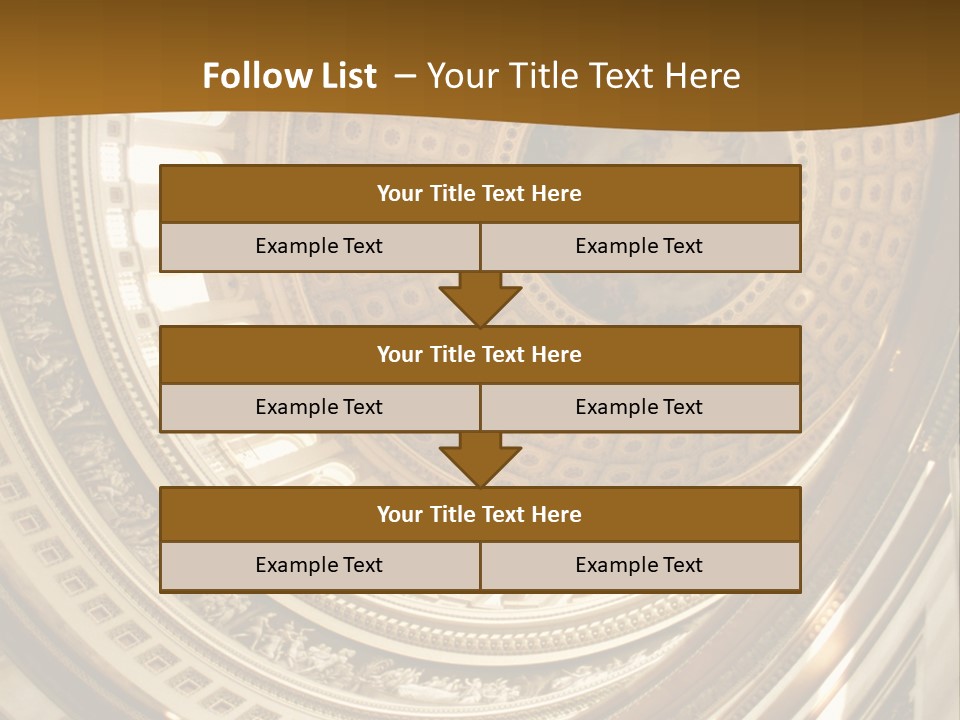 A Building With A Dome In The Middle Of It PowerPoint Template