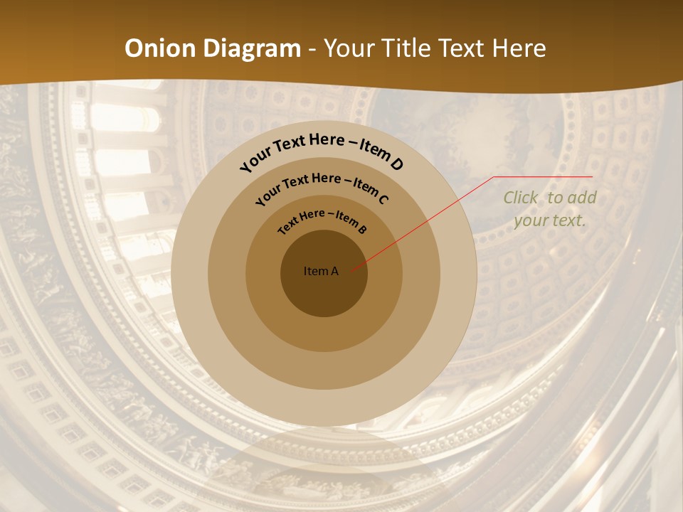 A Building With A Dome In The Middle Of It PowerPoint Template