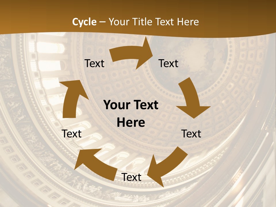 A Building With A Dome In The Middle Of It PowerPoint Template