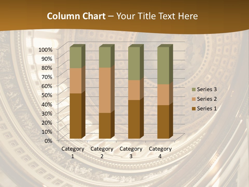 A Building With A Dome In The Middle Of It PowerPoint Template