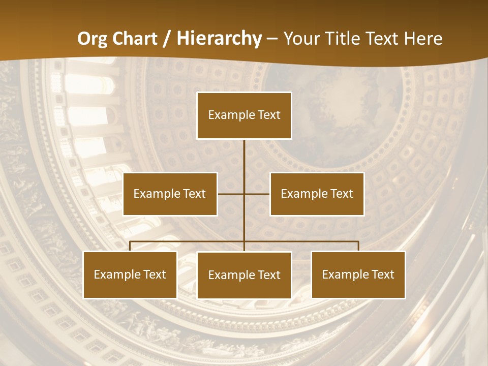 A Building With A Dome In The Middle Of It PowerPoint Template