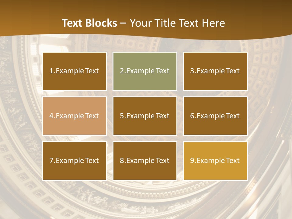 A Building With A Dome In The Middle Of It PowerPoint Template