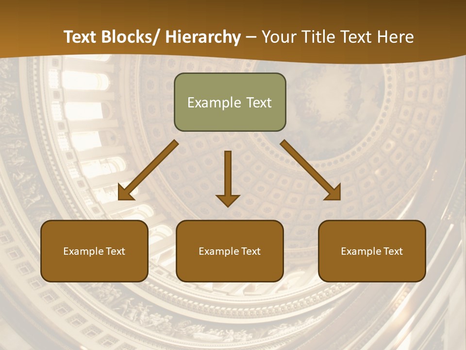 A Building With A Dome In The Middle Of It PowerPoint Template