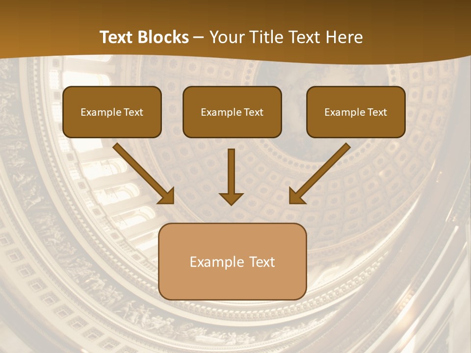 A Building With A Dome In The Middle Of It PowerPoint Template