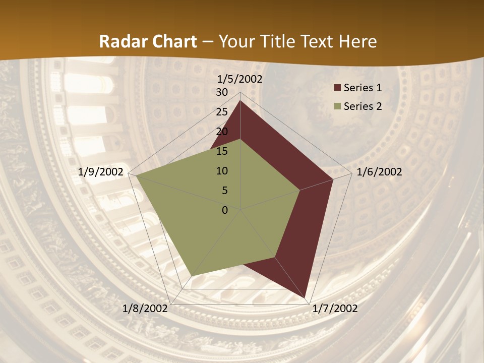 A Building With A Dome In The Middle Of It PowerPoint Template