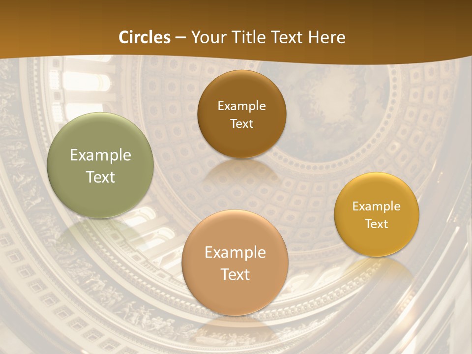 A Building With A Dome In The Middle Of It PowerPoint Template