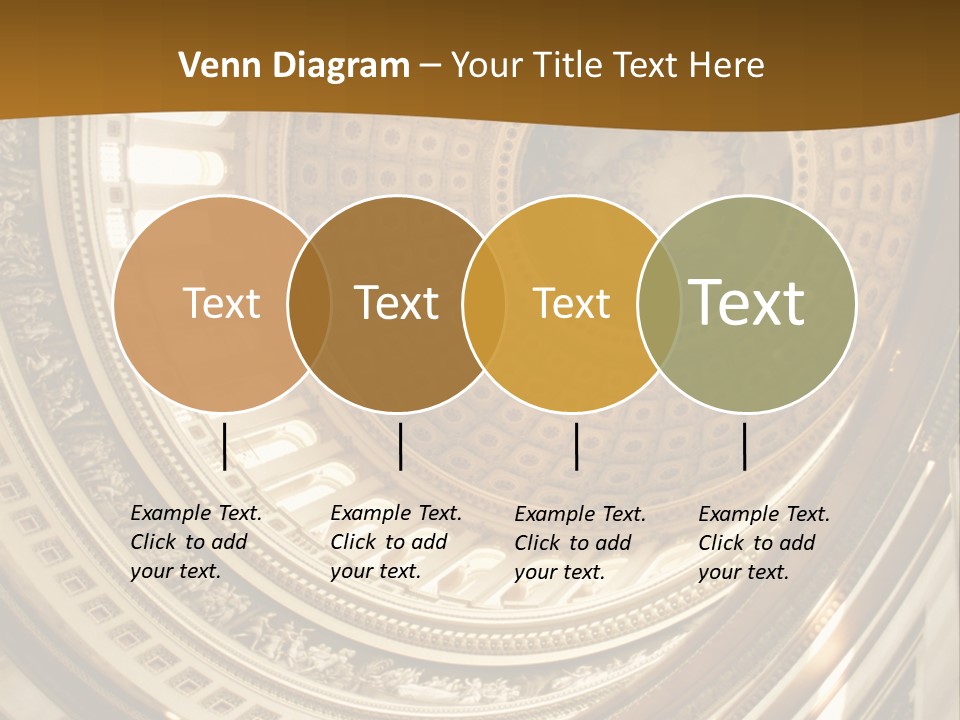 A Building With A Dome In The Middle Of It PowerPoint Template