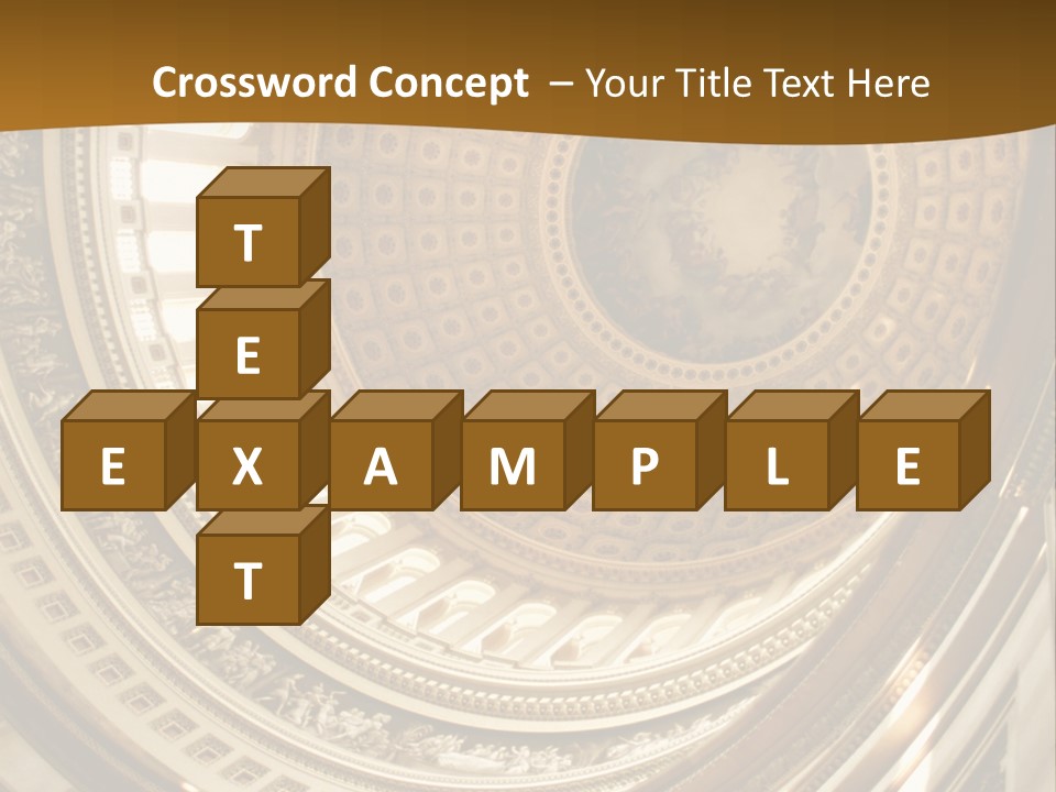 A Building With A Dome In The Middle Of It PowerPoint Template