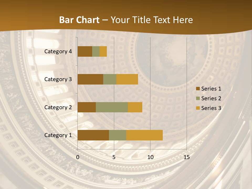 A Building With A Dome In The Middle Of It PowerPoint Template