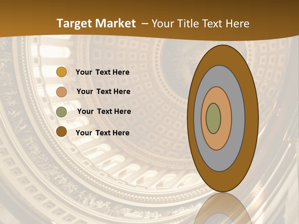 A Building With A Dome In The Middle Of It PowerPoint Template