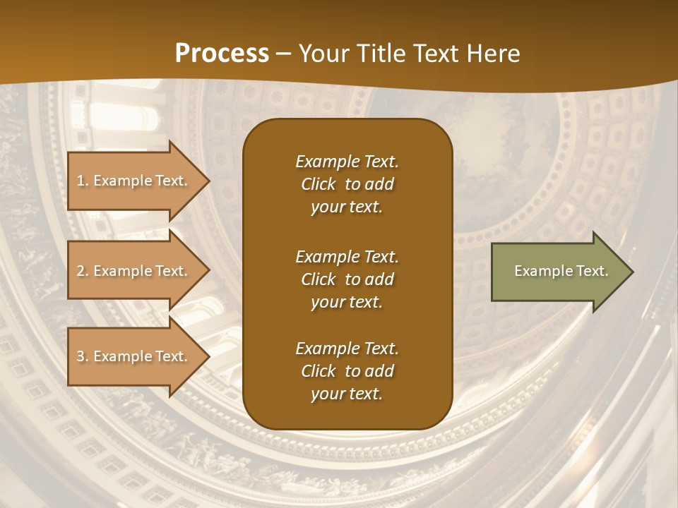 A Building With A Dome In The Middle Of It PowerPoint Template