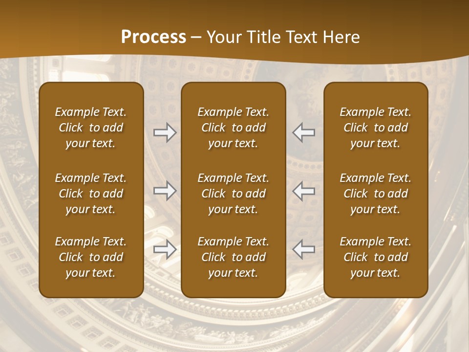 A Building With A Dome In The Middle Of It PowerPoint Template