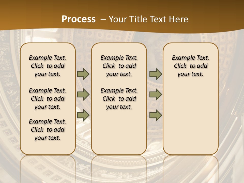 A Building With A Dome In The Middle Of It PowerPoint Template
