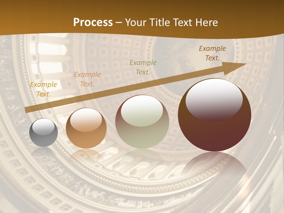 A Building With A Dome In The Middle Of It PowerPoint Template