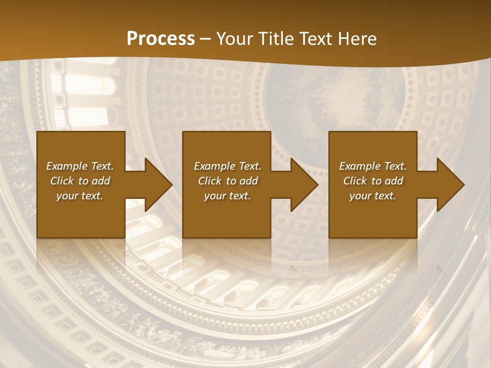 A Building With A Dome In The Middle Of It PowerPoint Template