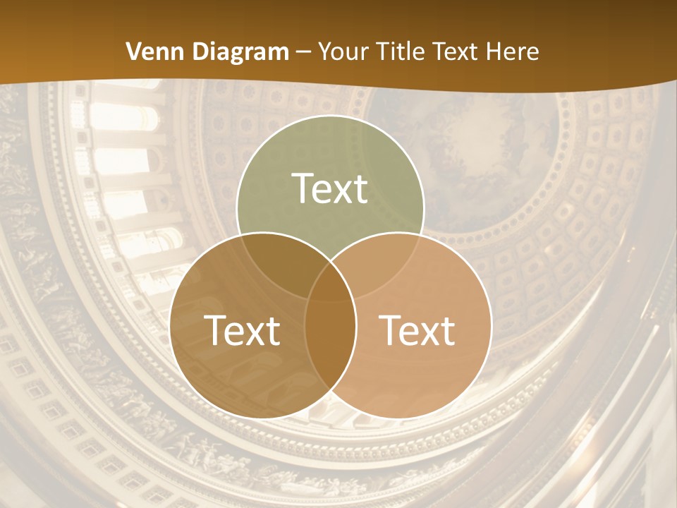A Building With A Dome In The Middle Of It PowerPoint Template