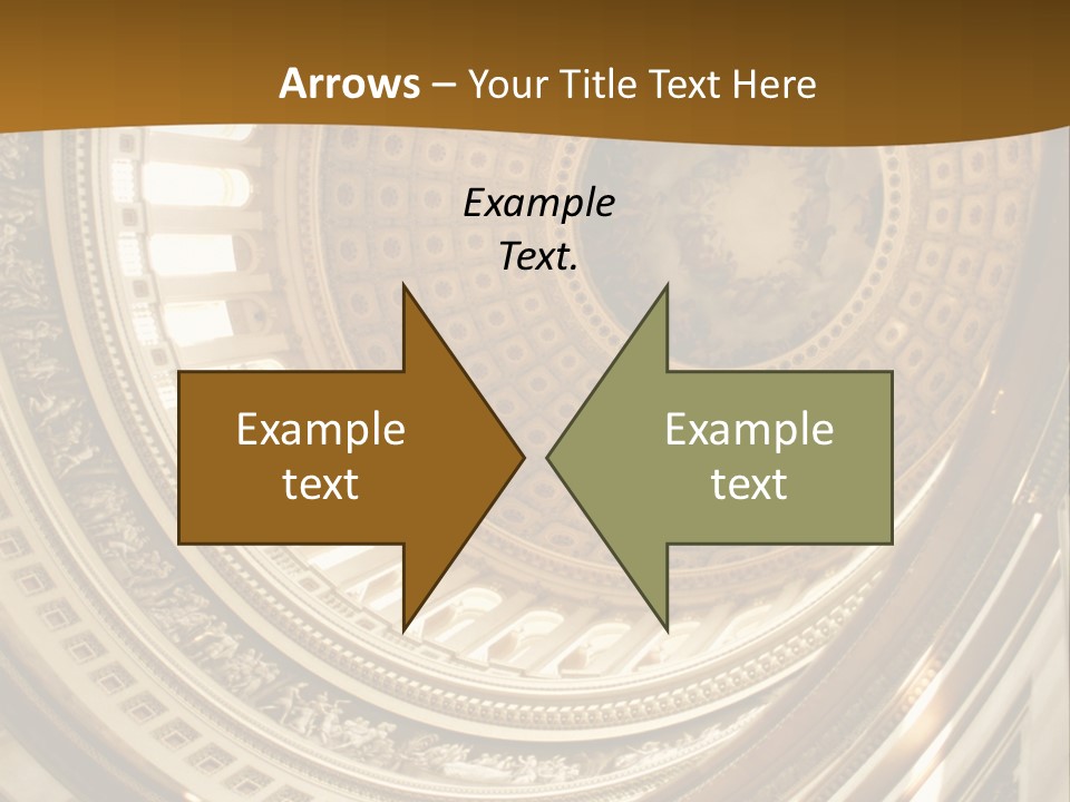 A Building With A Dome In The Middle Of It PowerPoint Template