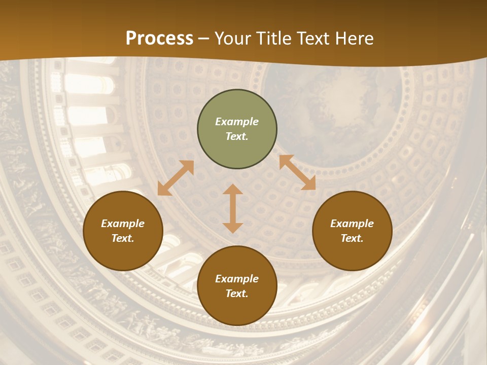 A Building With A Dome In The Middle Of It PowerPoint Template