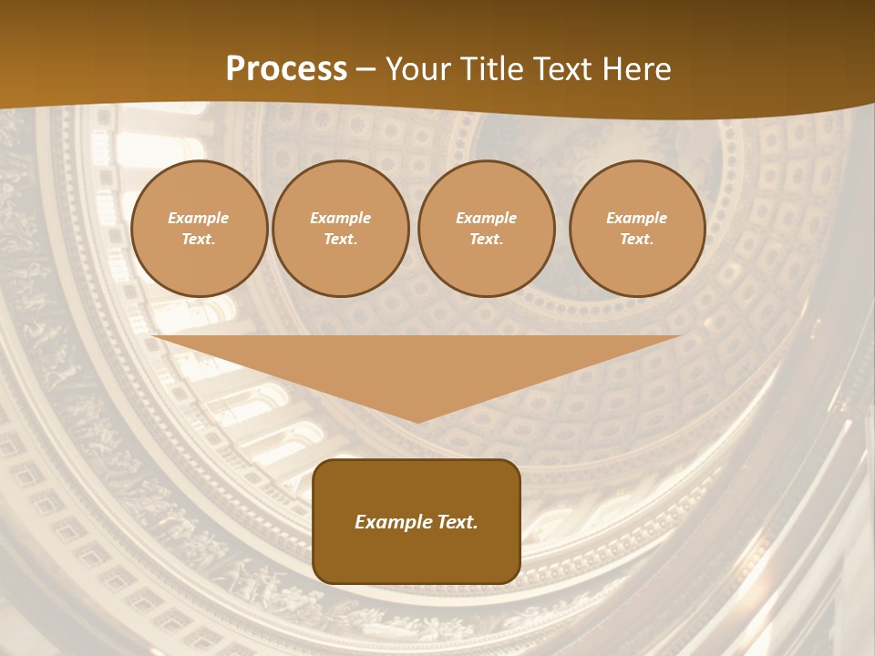 A Building With A Dome In The Middle Of It PowerPoint Template