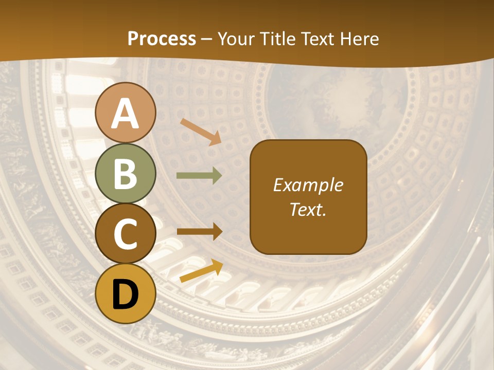 A Building With A Dome In The Middle Of It PowerPoint Template