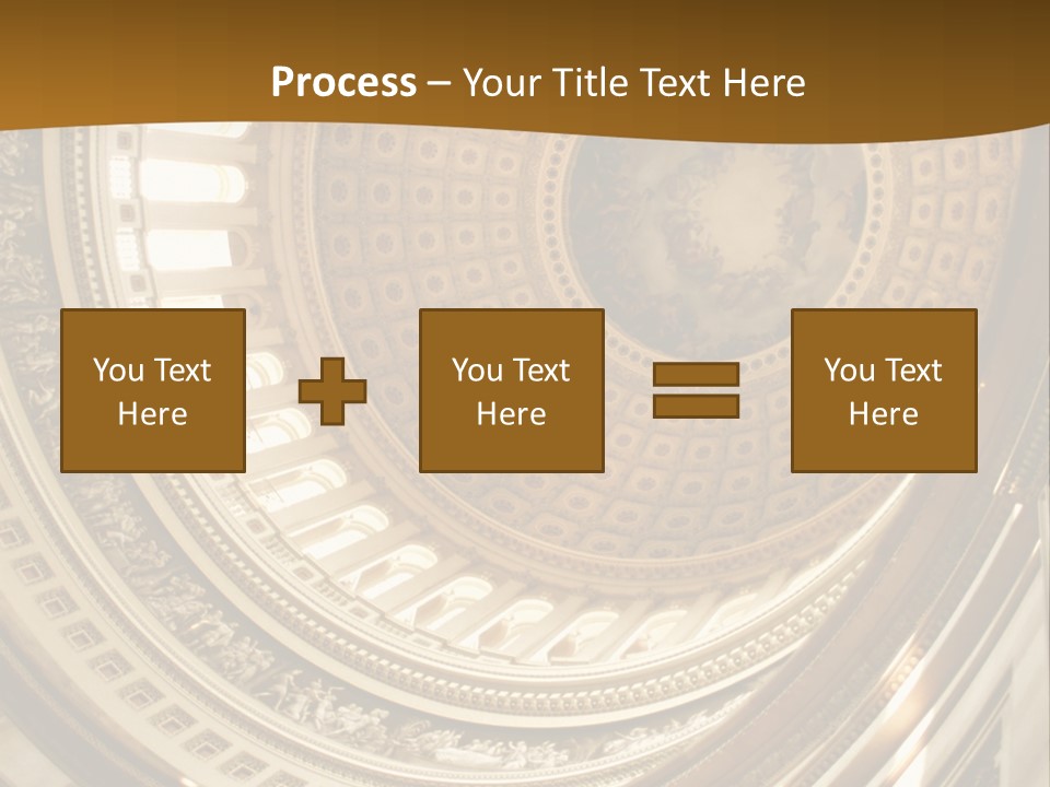 A Building With A Dome In The Middle Of It PowerPoint Template