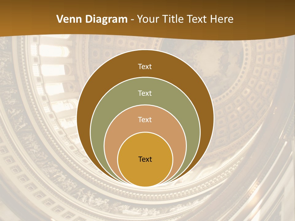 A Building With A Dome In The Middle Of It PowerPoint Template