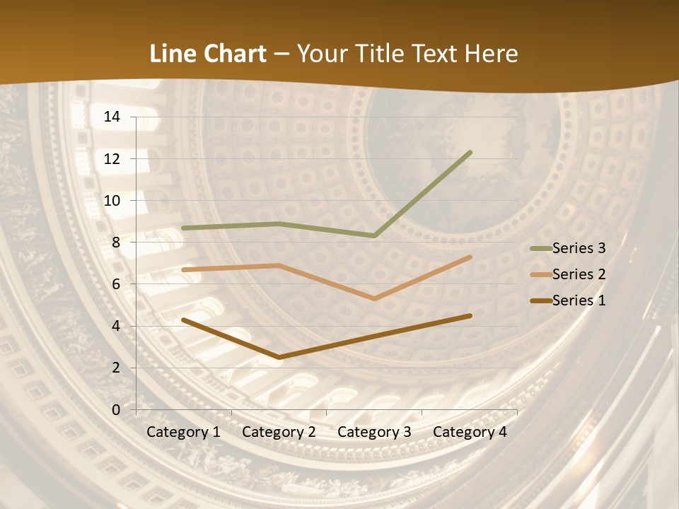 A Building With A Dome In The Middle Of It PowerPoint Template