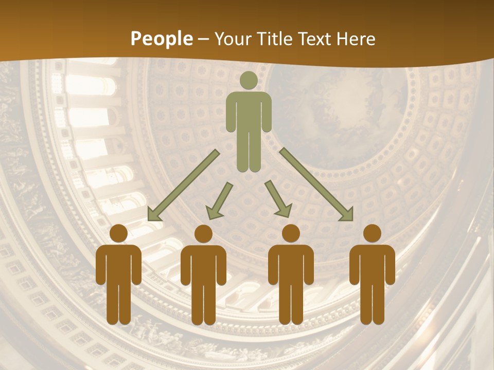 A Building With A Dome In The Middle Of It PowerPoint Template