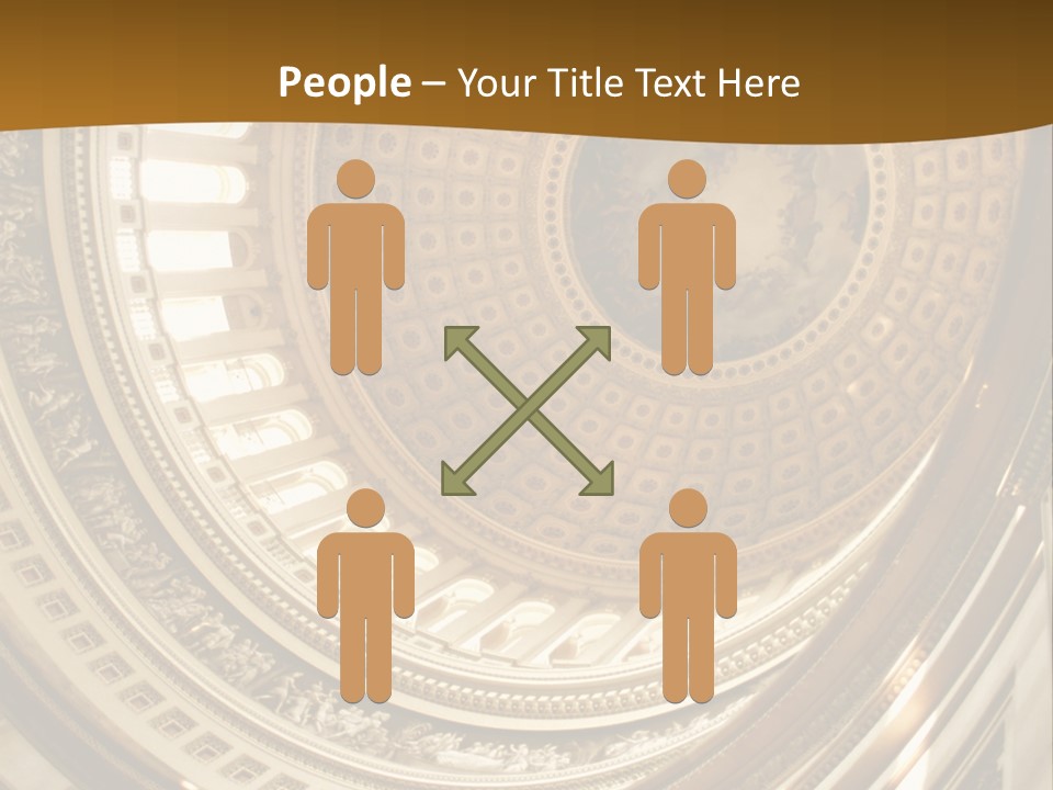 A Building With A Dome In The Middle Of It PowerPoint Template