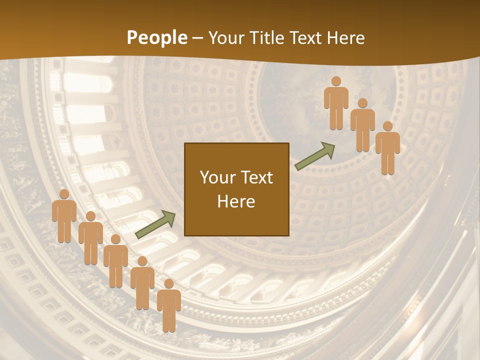 A Building With A Dome In The Middle Of It PowerPoint Template