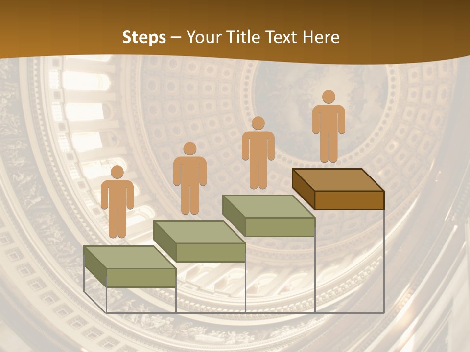 A Building With A Dome In The Middle Of It PowerPoint Template