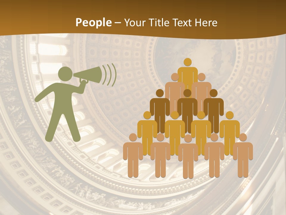 A Building With A Dome In The Middle Of It PowerPoint Template