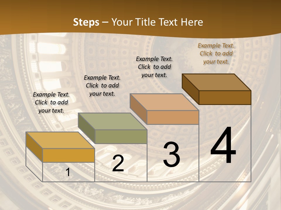 A Building With A Dome In The Middle Of It PowerPoint Template