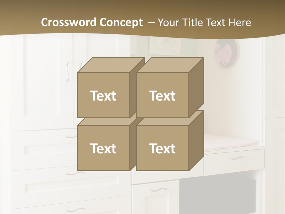 Cabinets With Built In Changing Area For Infants PowerPoint Template