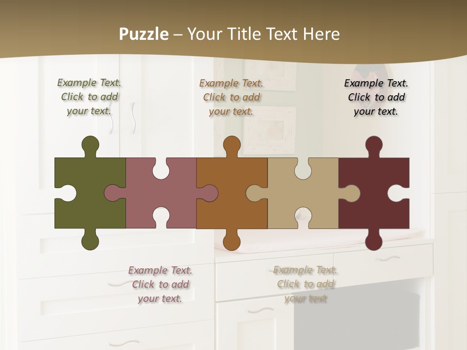 Cabinets With Built In Changing Area For Infants PowerPoint Template