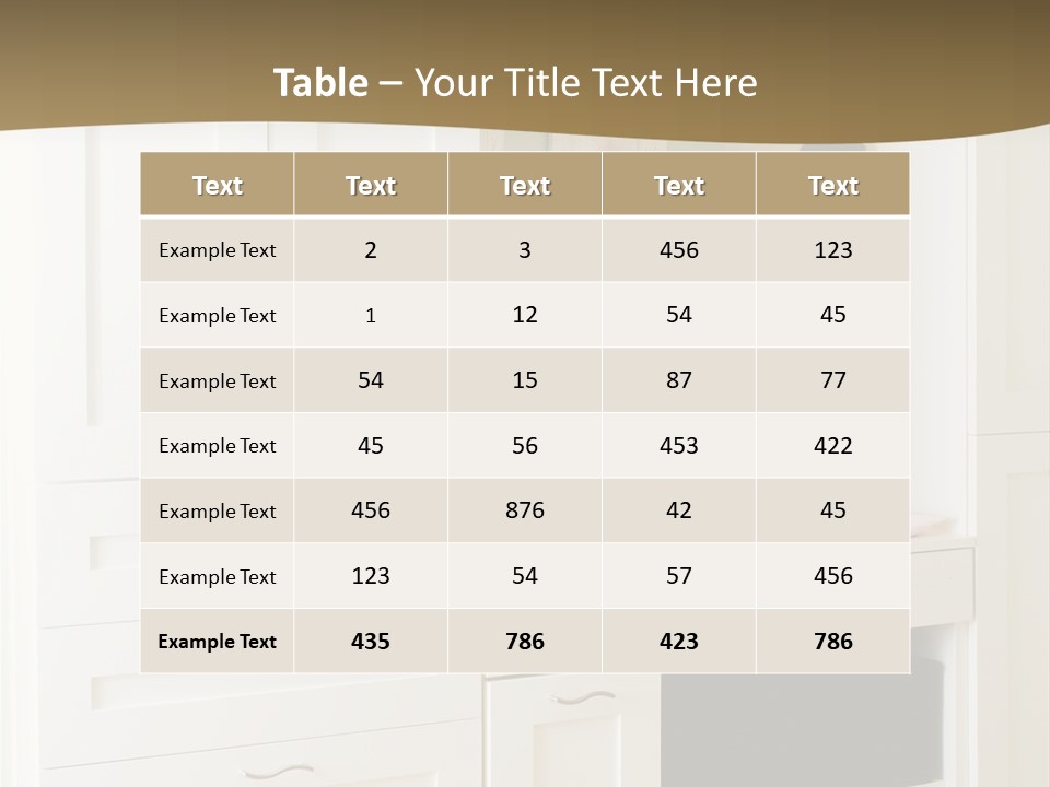 Cabinets With Built In Changing Area For Infants PowerPoint Template