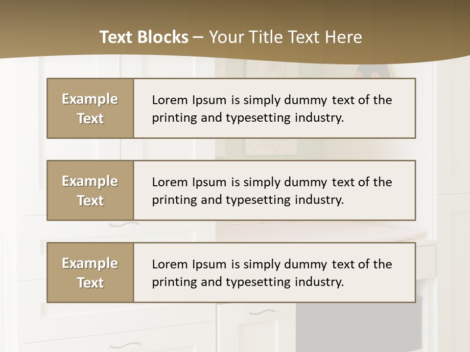 Cabinets With Built In Changing Area For Infants PowerPoint Template