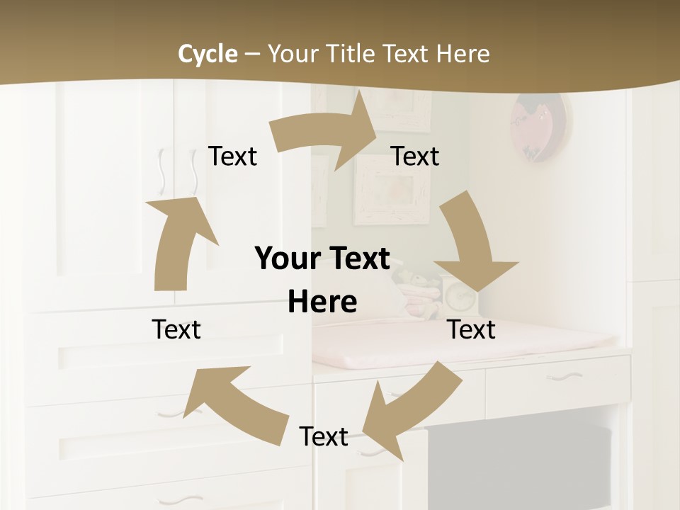 Cabinets With Built In Changing Area For Infants PowerPoint Template
