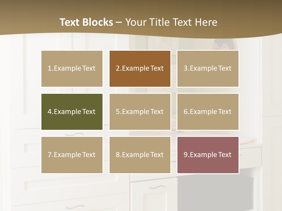 Cabinets With Built In Changing Area For Infants PowerPoint Template