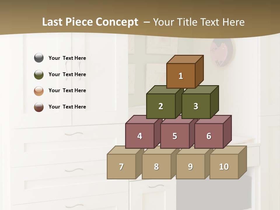 Cabinets With Built In Changing Area For Infants PowerPoint Template